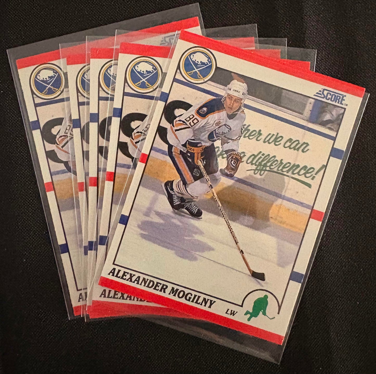 1990-91 Score #43 Alexander Mogilny RC Rookie - Hockey Lot of 5