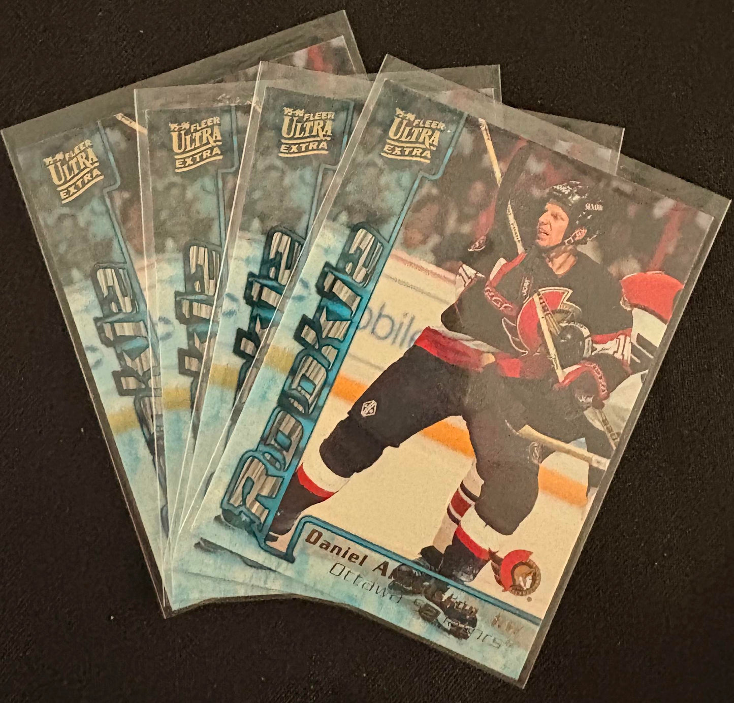 1995-96 Ultra #329 Daniel Alfredsson RC Rookie - Hockey Lot of 4