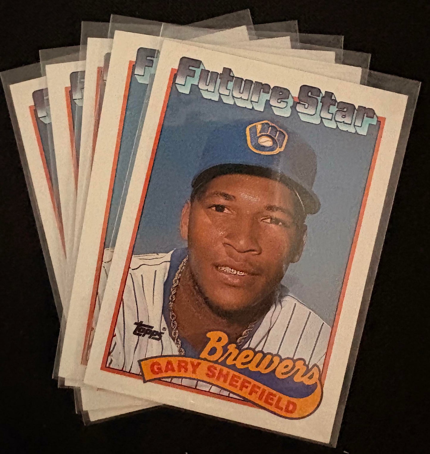 1989 Topps #343 Gary Sheffield FS RC Rookie - Baseball Lot of 5