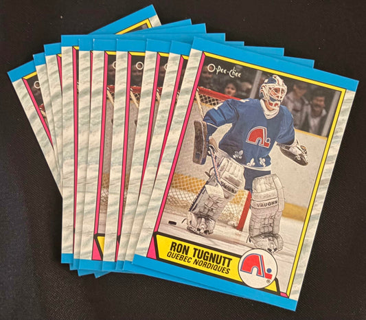 1989-90 O-Pee-Chee #263 Ron Tugnutt RC Rookie - Hockey Lot of 10