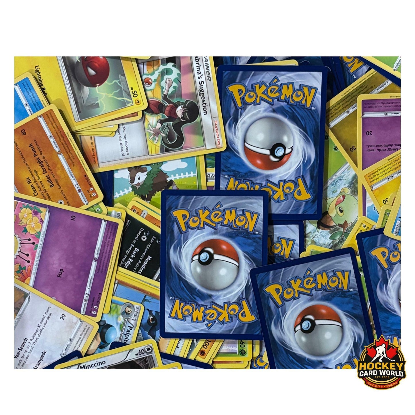 Pokemon Lot of 290 Mixed Cards - Includes 40 Holo/Reverse Holo