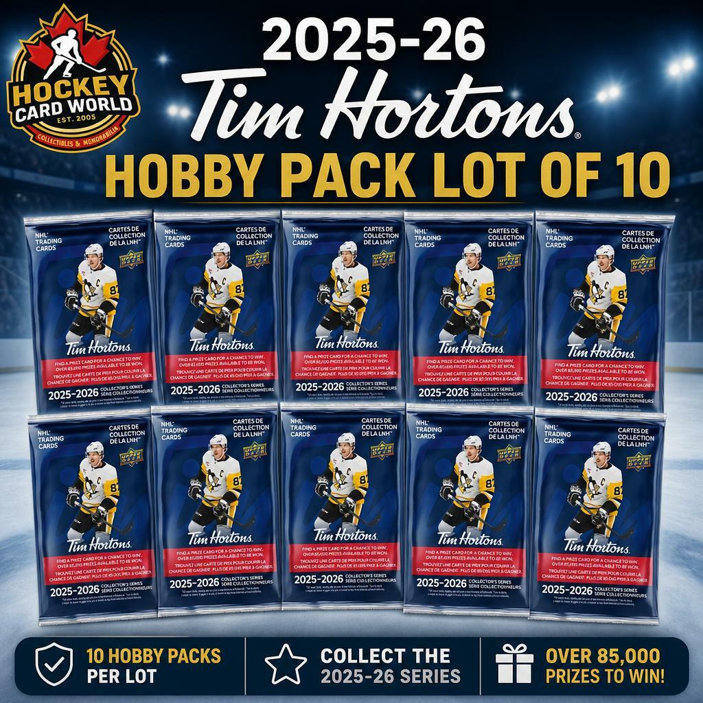 2025-26 Upper Deck Tim Hortons Hockey Hobby Pack - Lot of 10 Packs