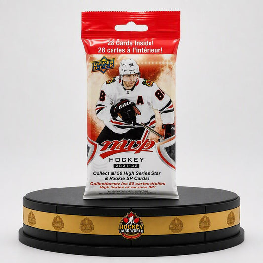 2021-22 Upper Deck MVP Factory Sealed 28 Card Jumbo Fat Pack