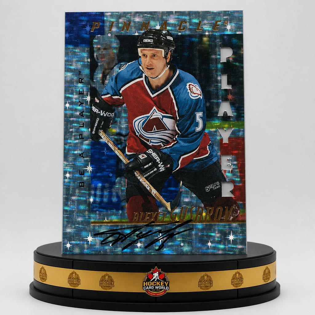 1997-98 Be A Player Alexei Gusarov Prismatic SP Die-Cut /100 Auto V106016