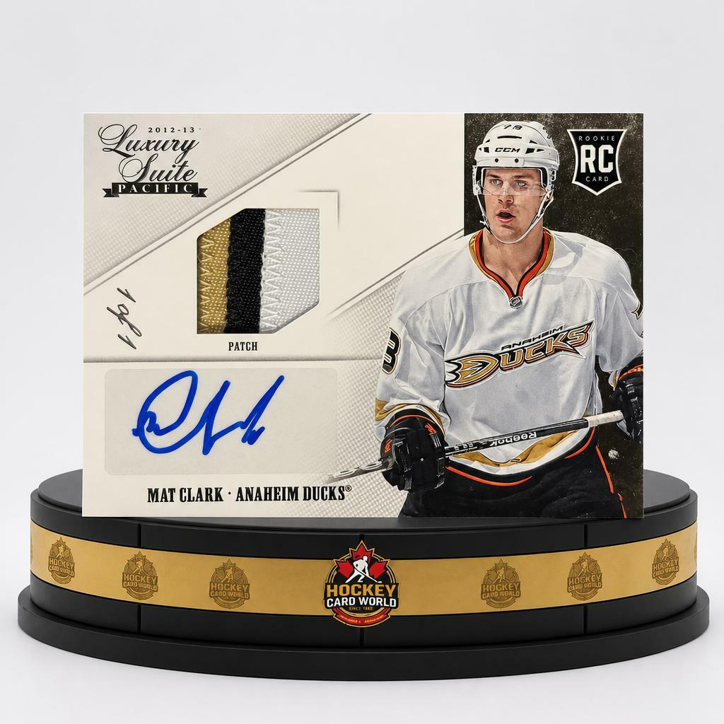 2012-13 Panini Luxury Suite Mat Clark 1/1 Autograph Patch RC V106021