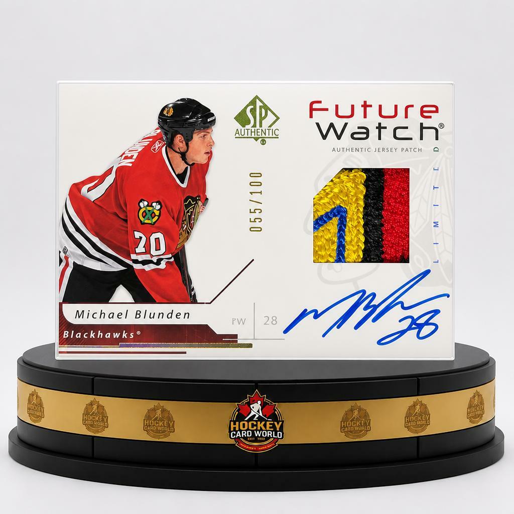 2010-11 SP Authentic Limited Michael Blunden 55/100 Auto Patch RC V106020