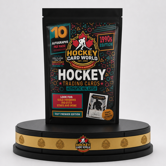 10 Autograph Cards Hockey Mystery Sealed Pack - 1990's Edition