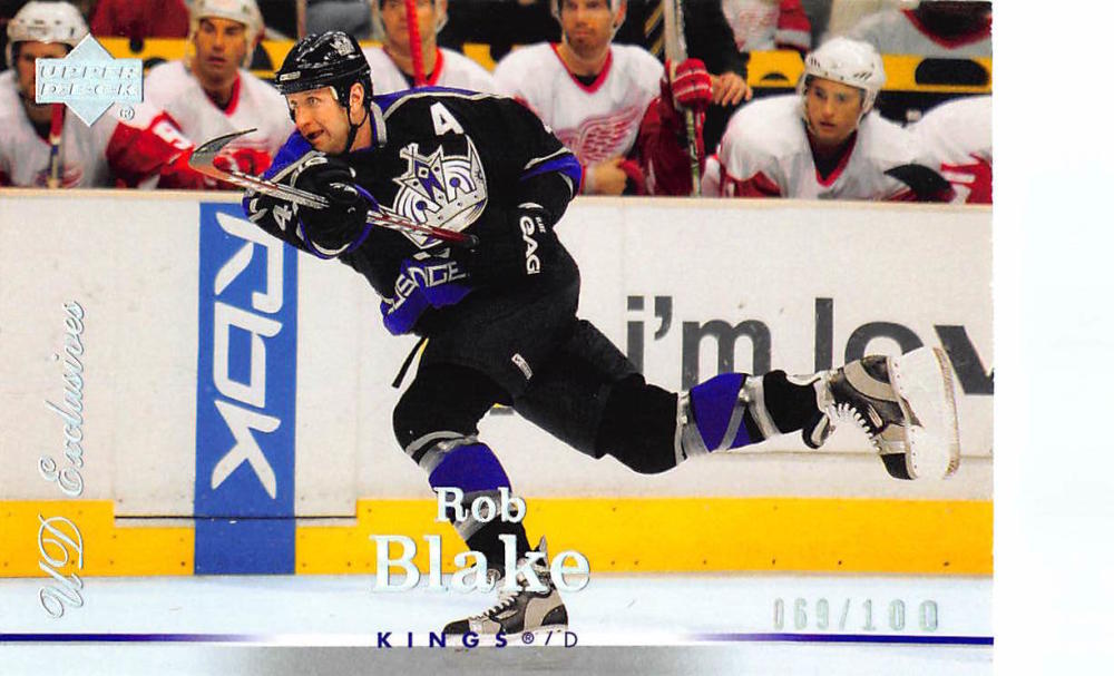 2007-08 Upper Deck Exclusives Parallel #93 Rob Blake MINT Hockey NHL 69/100 Kings Image 1