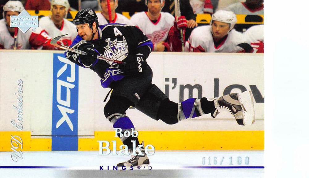 2007-08 Upper Deck Exclusives Parallel #93 Rob Blake MINT Hockey NHL 16/100 Kings Image 1