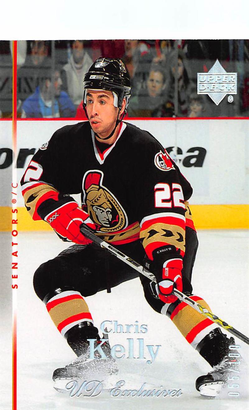 2007-08 Upper Deck Exclusives Parallel #143 Chris Kelly MINT Hockey NHL 55/100 Senators Image 1