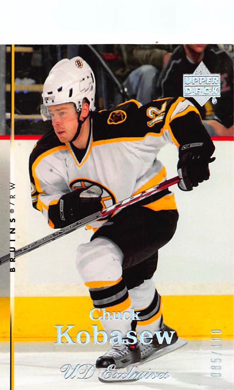 2007-08 Upper Deck Exclusives Parallel #166 Chuck Kobasew MINT Hockey NHL 85/100 Bruins Image 1