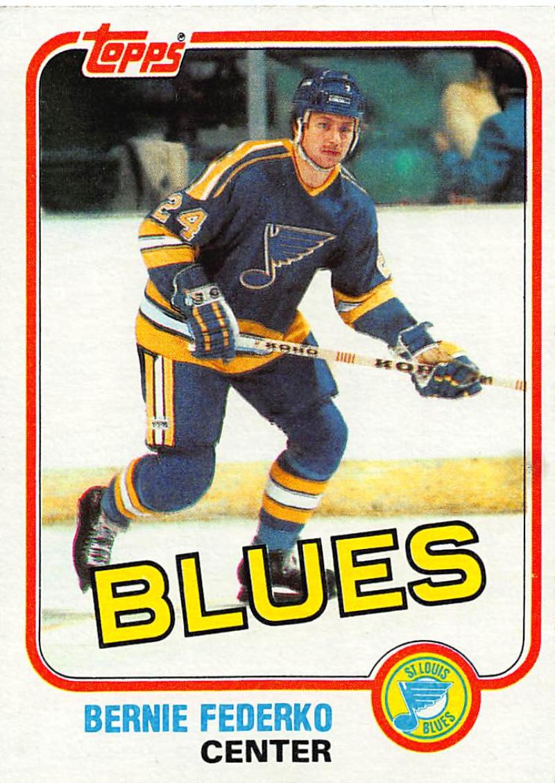 1981-82 Topps #12 Bernie Federko NM-MT Hockey NHL Blues Image 1