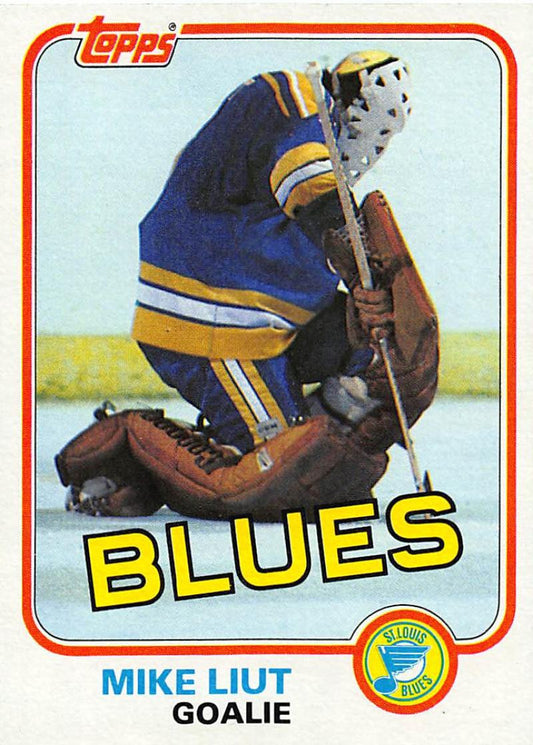 1981-82 Topps #20 Mike Liut NM-MT Hockey NHL Blues