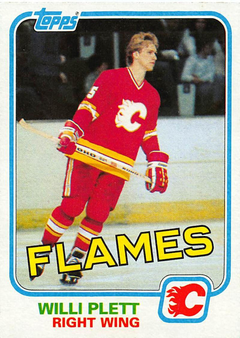1981-82 Topps #26 Willi Plett NM-MT Hockey NHL Flames