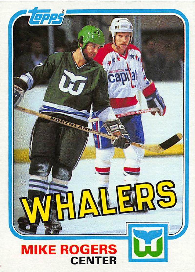 1981-82 Topps #32 Mike Rogers NM-MT Hockey NHL Whalers Image 1