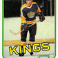 1981-82 Topps #40 Dave Taylor NM-MT Hockey NHL Kings Image 1
