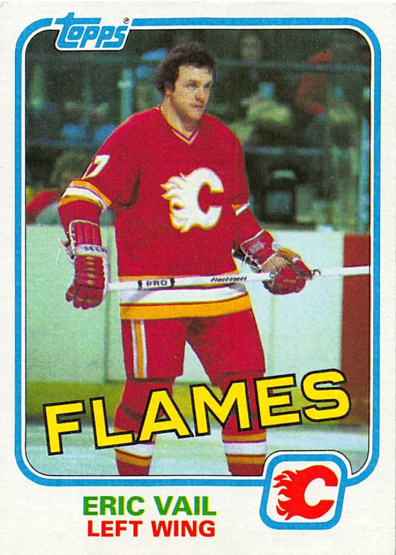1981-82 Topps #43 Eric Vail NM-MT Hockey NHL Flames Image 1