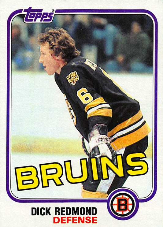 1981-82 Topps #E73 Dick Redmond NM-MT Hockey NHL Bruins