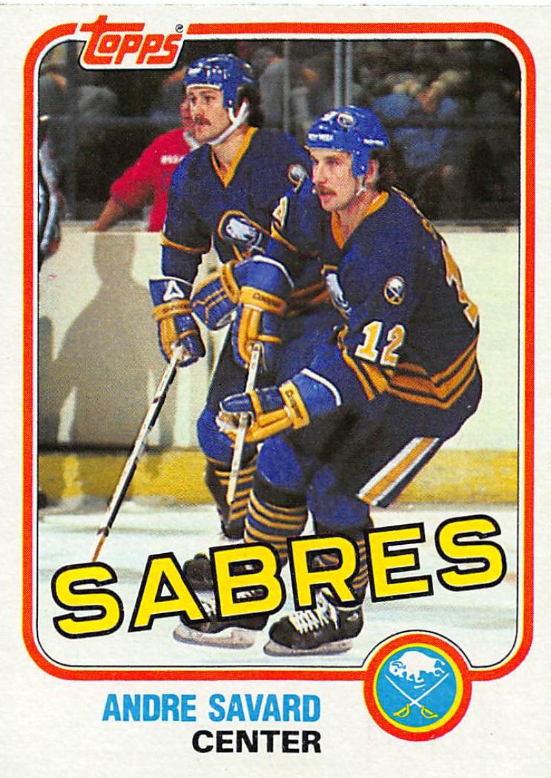 1981-82 Topps #E78 Andre Savard NM-MT Hockey NHL Sabres Image 1