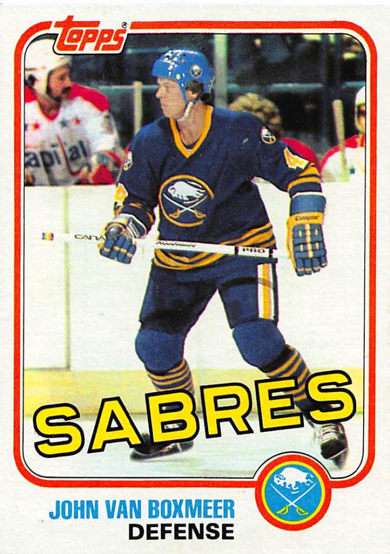1981-82 Topps #E80 John Van Boxmeer NM-MT Hockey NHL Sabres Image 1