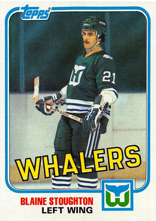 1981-82 Topps #E86 Blaine Stoughton NM-MT Hockey NHL Whalers
