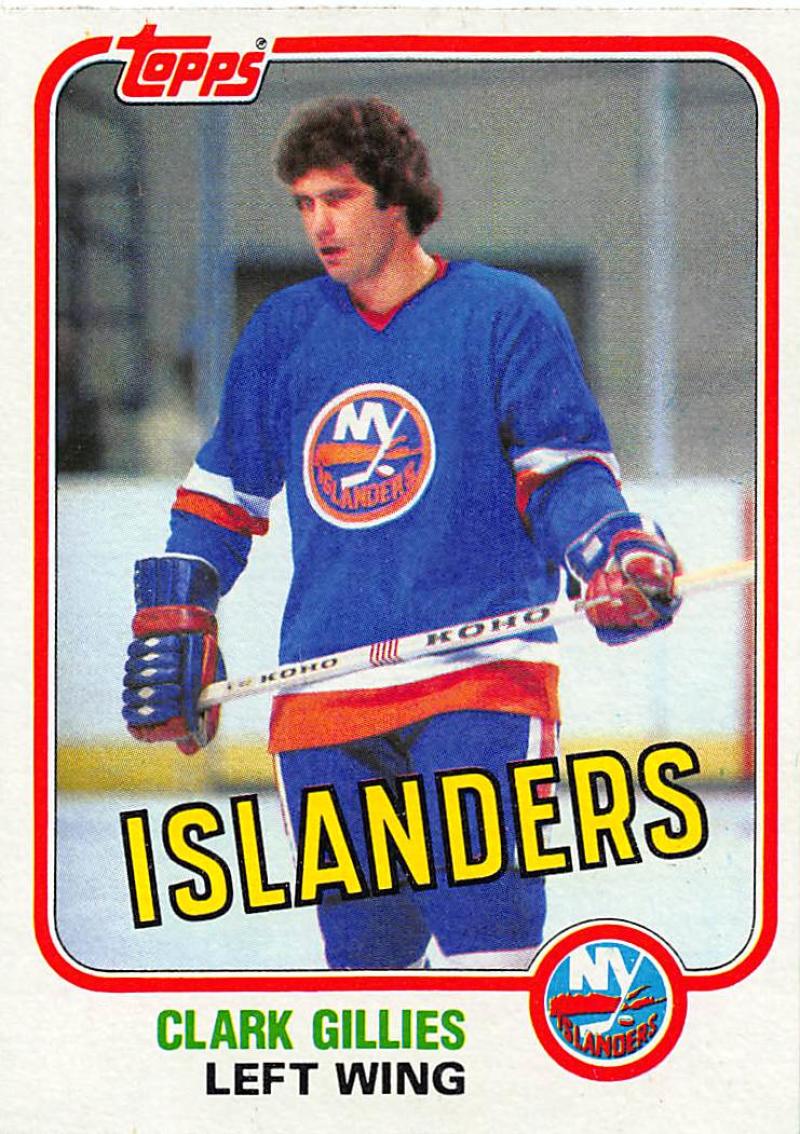 1981-82 Topps #E88 Clark Gillies NM-MT Hockey NHL NY Islanders Image 1