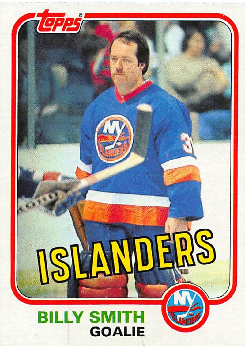 1981-82 Topps #E93 Billy Smith NM-MT Hockey NHL NY Islanders Image 1