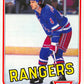 1981-82 Topps #E97 Ron Greschner NM-MT Hockey NHL NY Rangers