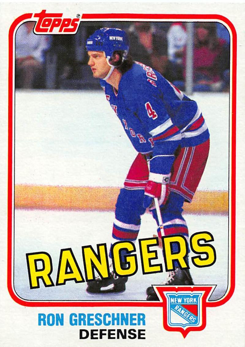 1981-82 Topps #E97 Ron Greschner NM-MT Hockey NHL NY Rangers