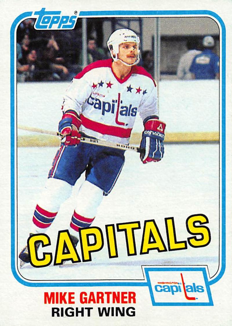 1981-82 Topps #E117 Mike Gartner NM-MT Hockey NHL Capitals Image 1
