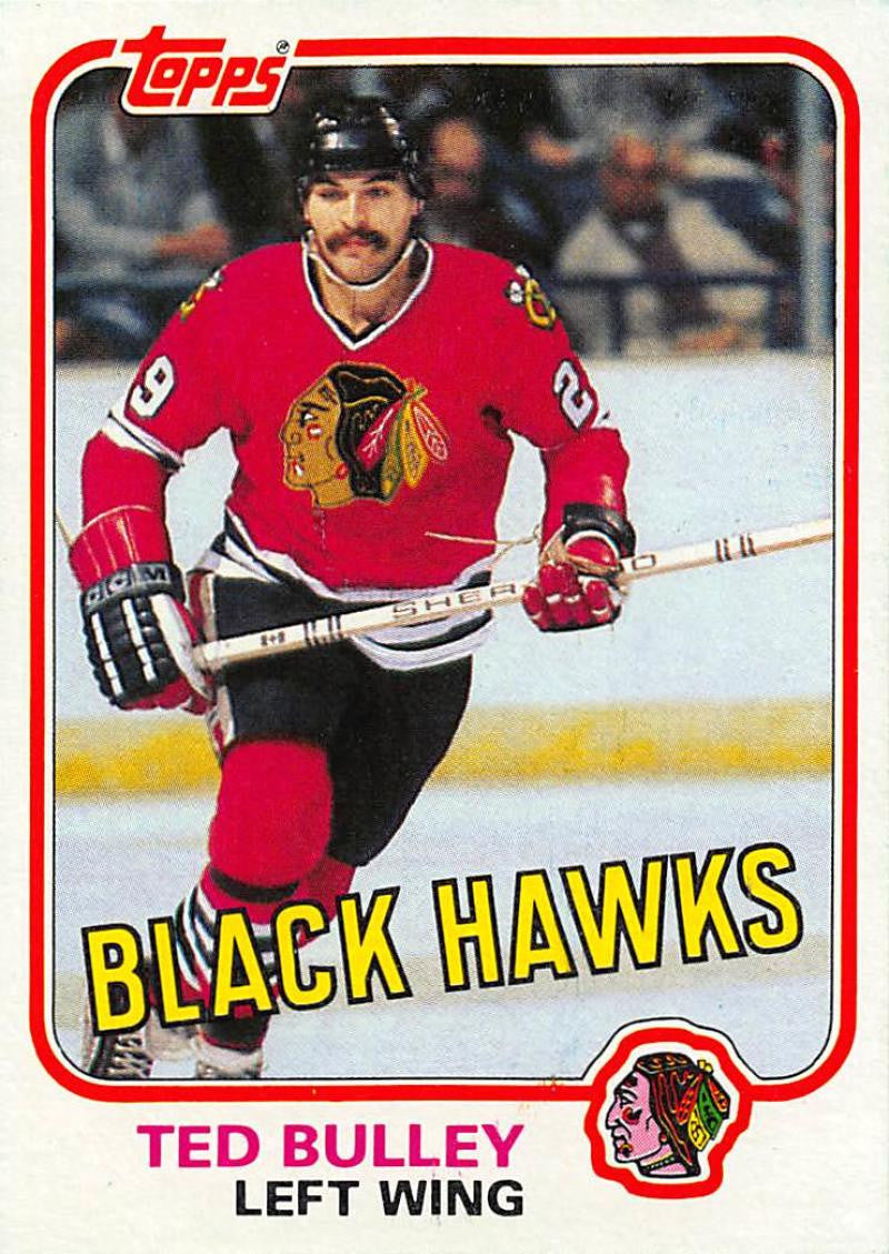 1981-82 Topps #W68 Ted Bulley NM-MT Hockey NHL Blackhawks
