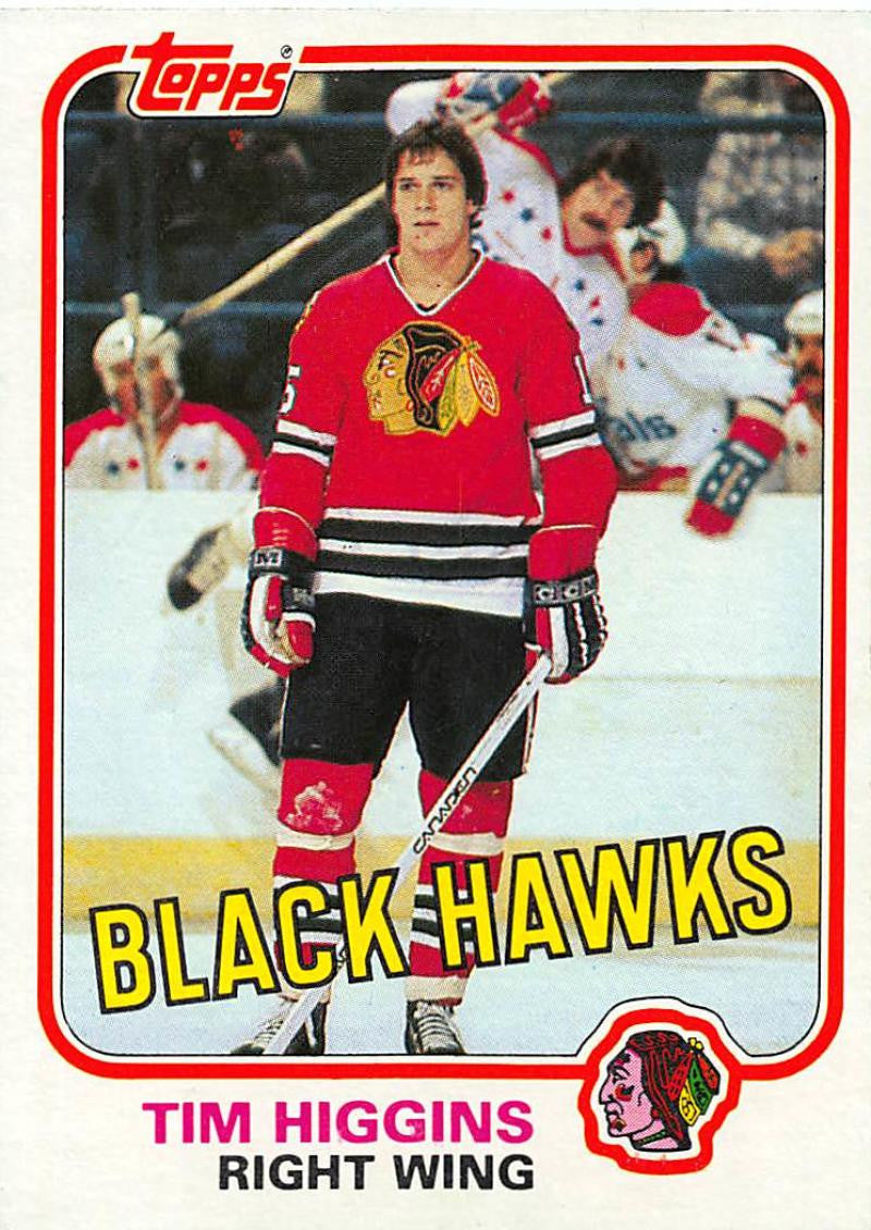 1981-82 Topps #W69 Tim Higgins NM-MT Hockey NHL RC Rookie Blackhawks