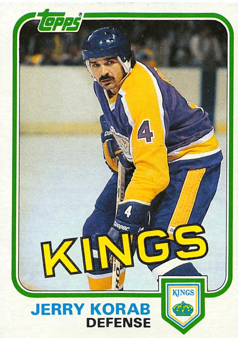 1981-82 Topps #W97 Jerry Korab NM-MT Hockey NHL Kings