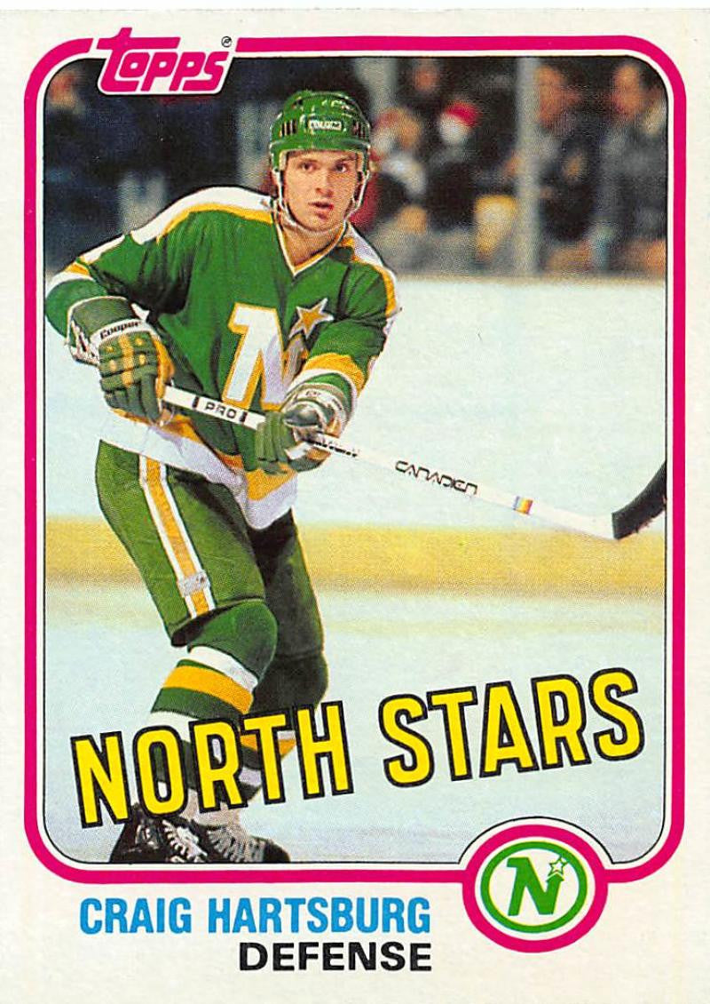1981-82 Topps #W106 Craig Hartsburg NM-MT Hockey NHL North Stars