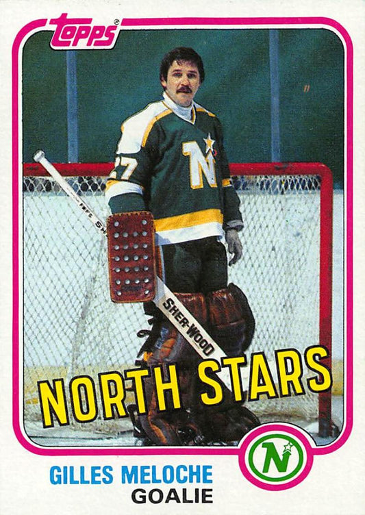 1981-82 Topps #W109 Gilles Meloche NM-MT Hockey NHL North Stars