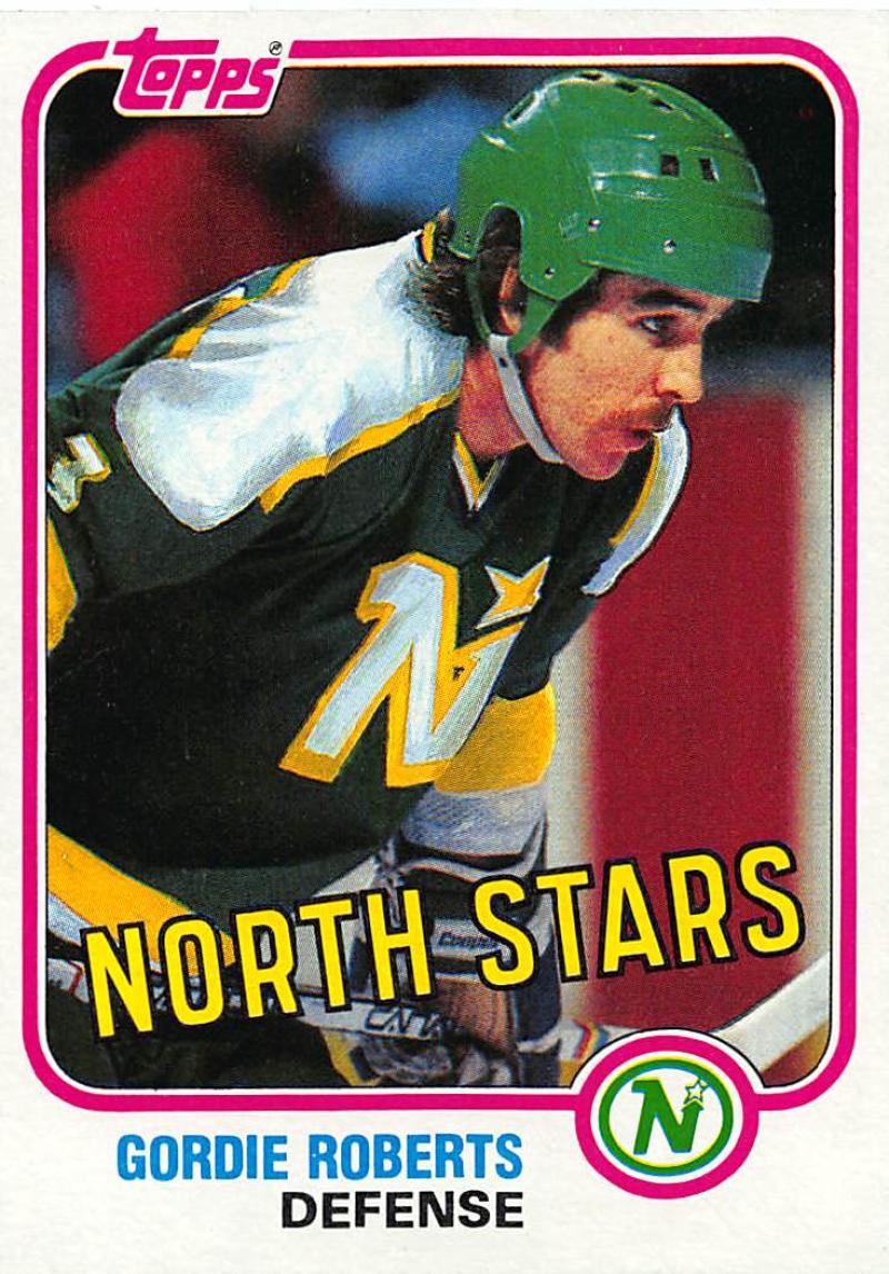 1981-82 Topps #W111 Gordie Roberts NM-MT Hockey NHL North Stars Image 1