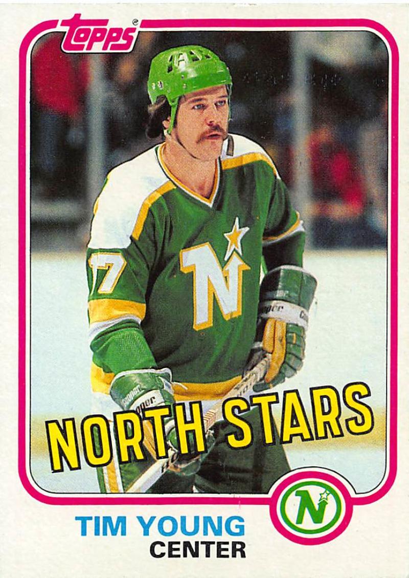 1981-82 Topps #W113 Tim Young NM-MT Hockey NHL North Stars Image 1
