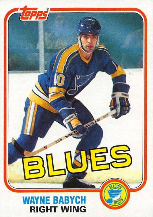 1981-82 Topps #W114 Wayne Babych NM-MT Hockey NHL Blues