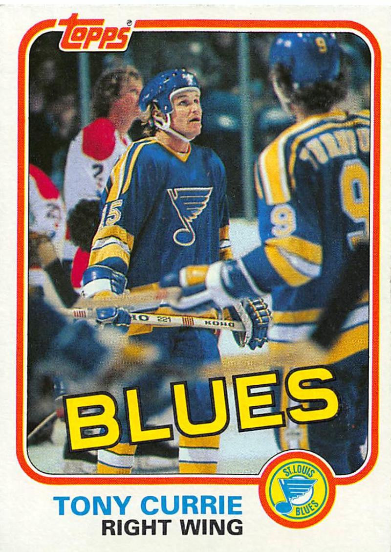 1981-82 Topps #W116 Tony Currie NM-MT Hockey NHL Blues