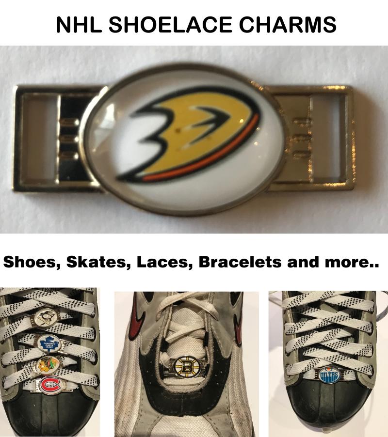 Anaheim Ducks NHL Shoelace Charms for Skates, Shoes, Bracelets etc. Image 1