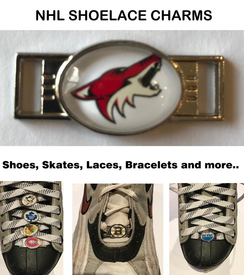 Arizona Coyotes NHL Shoelace Charms for Skates, Shoes, Bracelets etc. Image 1