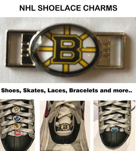 Boston Bruins NHL Shoelace Charms for Skates, Shoes, Bracelets etc. Image 1