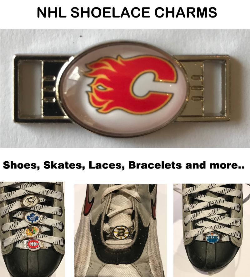 Calgary Flames NHL Shoelace Charms for Skates, Shoes, Bracelets etc. Image 1
