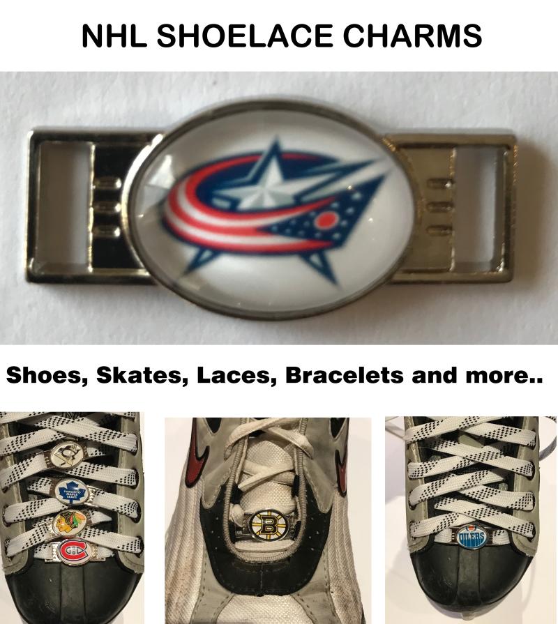 Columbus Blue jackets NHL Shoelace Charms for Skates, Shoes, Bracelets etc. Image 1