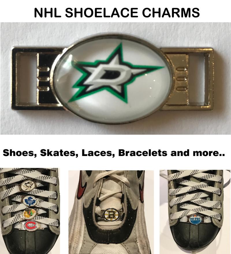 Dallas Stars NHL Shoelace Charms for Skates, Shoes, Bracelets etc. Image 1