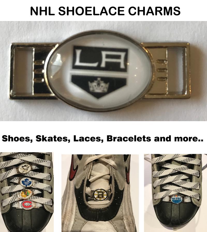 Los Angeles Kings NHL Shoelace Charms for Skates, Shoes, Bracelets etc. Image 1