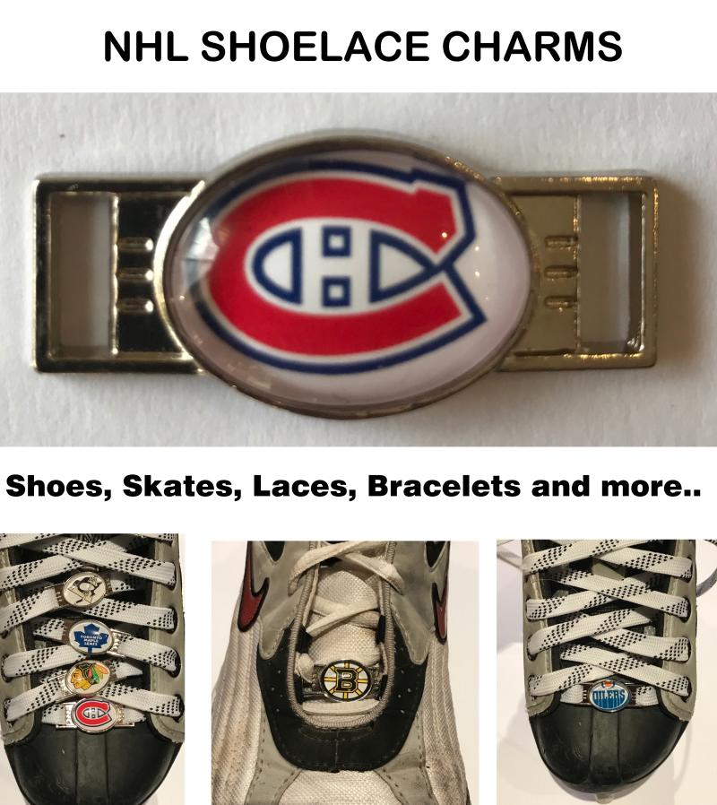Montreal Canadiens NHL Shoelace Charms for Skates, Shoes, Bracelets etc. Image 1