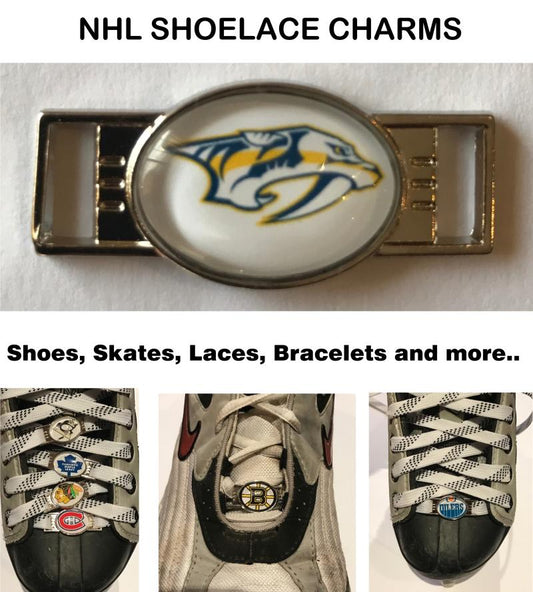 Nashville Predators NHL Shoelace Charms for Skates, Shoes, Bracelets etc. Image 1