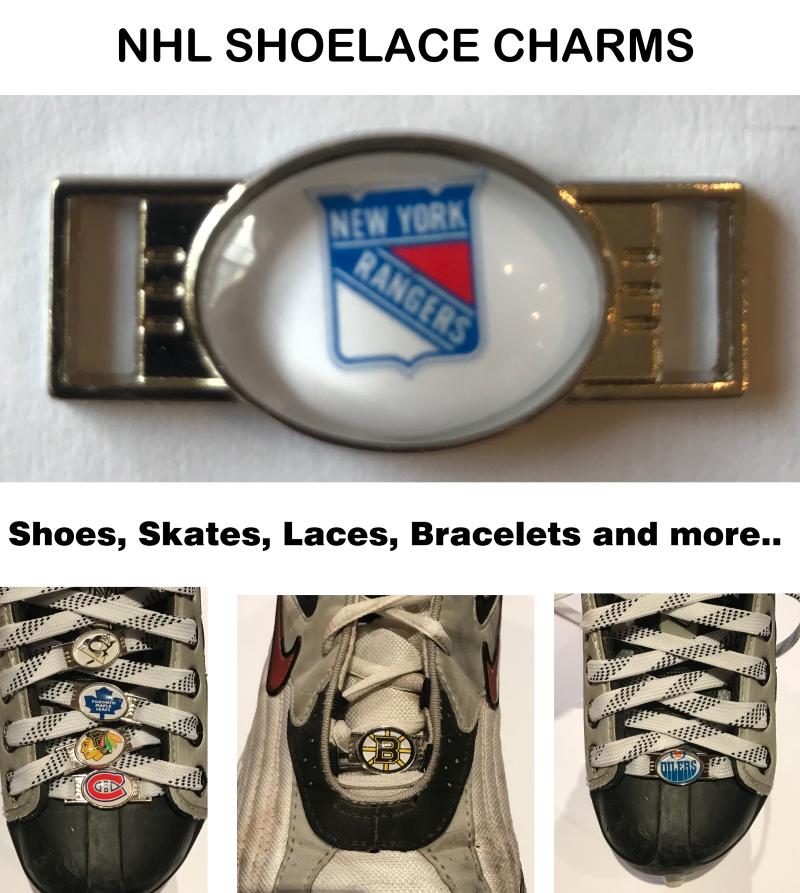 New York Rangers NHL Shoelace Charms for Skates, Shoes, Bracelets etc. Image 1