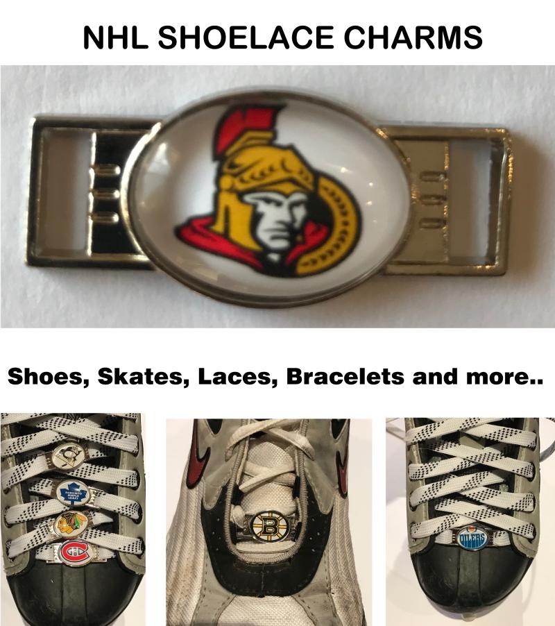 Ottawa Senators NHL Shoelace Charms for Skates, Shoes, Bracelets etc. Image 1